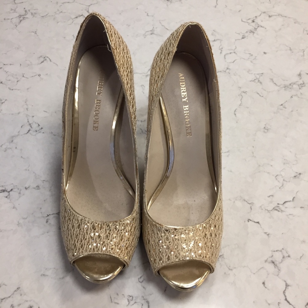 Audrey Brooke Sequined Heels